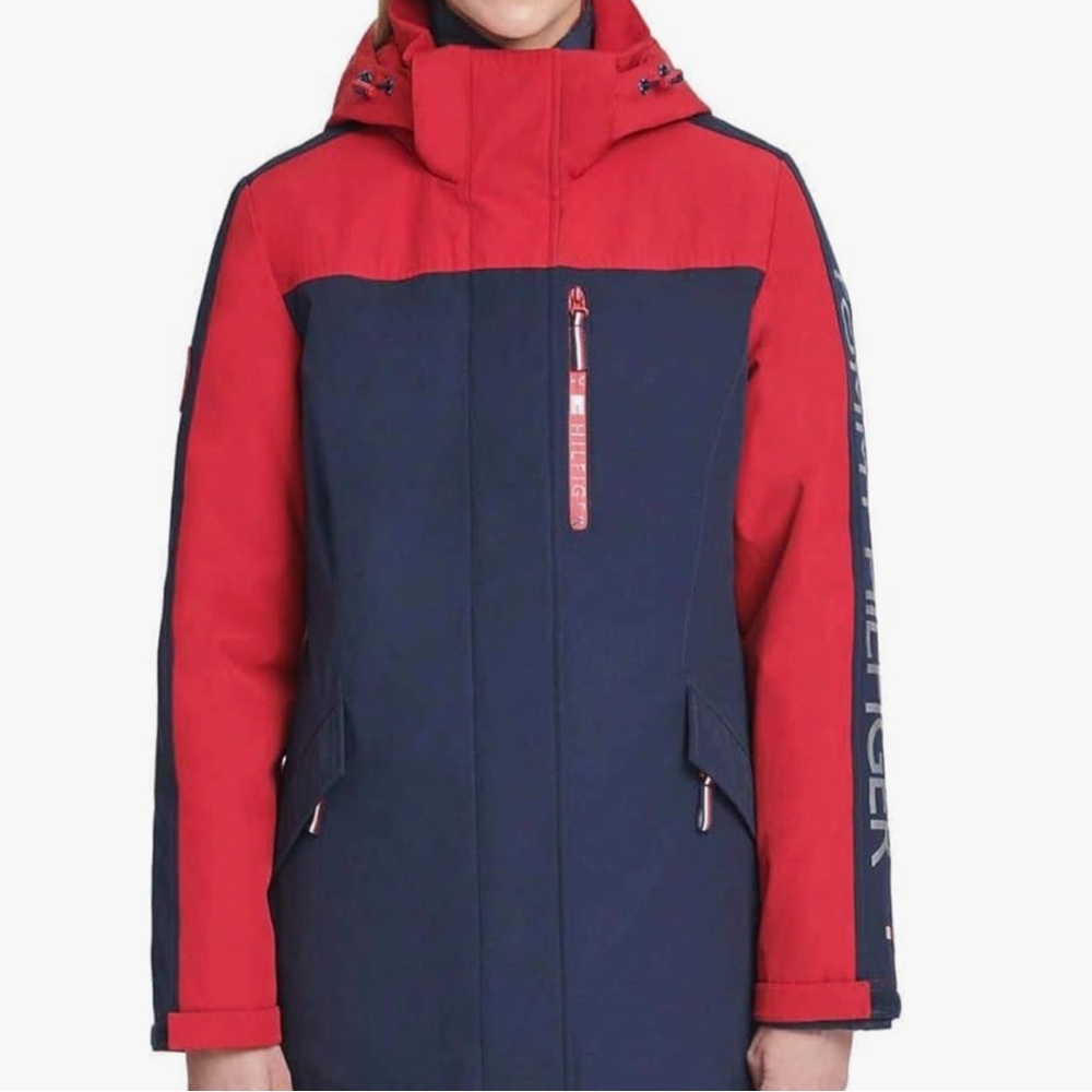 Tommy Hilfiger 3-in-1 all weather system jacket double zip button closure sz M